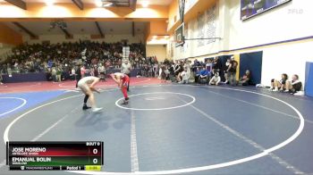 120 lbs Quarterfinal - Emanual Bolin, Winslow vs JOSE MORENO, Antelope Union