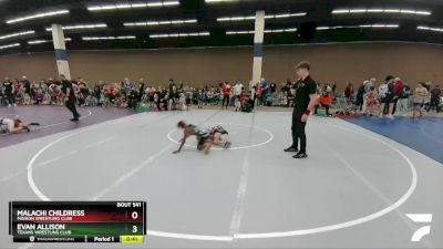 77 lbs Quarterfinal - Malachi Childress, Mission Wrestling Club vs Evan Allison, Texans Wrestling Club