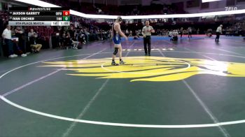 150 lbs 9th Place Match - Ivan Orcher, Timberline vs Jaxson Garrity, Owyhee