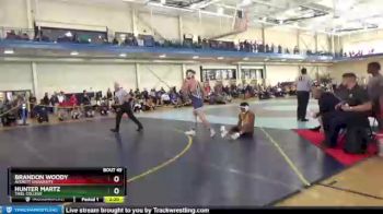 141 lbs Champ. Round 2 - Brandon Woody, Averett University vs Hunter Martz, Thiel College