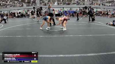 107 lbs Round 1 (8 Team) - Miranda Lajevic, PA West Black vs Roshna Rai, D3 Training Center