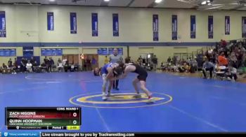 165 lbs Cons. Round 1 - Zach Higgins, Pacific University (Oregon) vs Quinn Hoopman, Concordia University Wisconsin