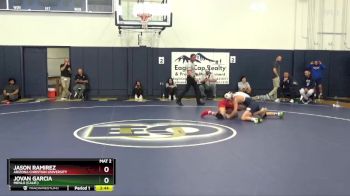 133 lbs Quarterfinal - Jovan Garcia, Menlo (Calif.) vs Jason Ramirez, Arizona Christian University