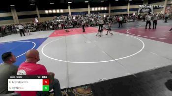 54 lbs Semifinal - Kayden Arevalos, SoCal Grappling Club vs Sadie Sweat, Kalispell WC