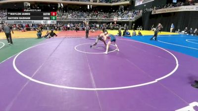 5A 144 lbs Cons. Round 1 - Waylon James, Georgetown East View vs Hayden Basham, Comal Smithson Valley