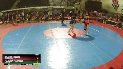 115 lbs Semifinal - Marlina Martinez, Oregon vs Grayce Mendez, Washington