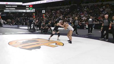 105 lbs Semifinal - Marcia Nunez, Buchanan (CS) vs Ava Fodera, Poway (SD)