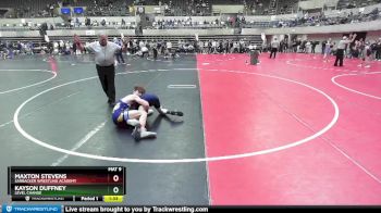 125 lbs Cons. Round 4 - Maxton Stevens, Sarbacker Wrestling Academy vs Kayson Duffney, Level Change