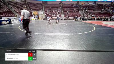 172 lbs Round Of 16 - Joe Giannetti, Honesdale vs Isaac Lacinski, Burrell