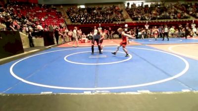 90 lbs Semifinal - Liam Frazier, Morris Wrestling Association vs Miles Allen, Barnsdall Youth Wrestling