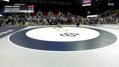 140 lbs Champ. Rd Of 64 - Anabelle Aguirre, CA vs Karlie Schneider, AZ