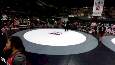 150 lbs Mya Escobedo, KCWA - Kern County Wrestling Association vs Lailana Moultrie, CVWA - Central Valley Wrestling Association