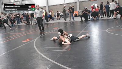 65.6-67.2 lbs Champ. Round 3 - Brantley Cortez, Tri-Town Bullyz Wrestling vs Carson Heick, Kuna Klub