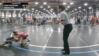 65 lbs Round 3 (4:30pm Friday) - Mariana Ortiz, Lady Reapers vs Jolene Prapuolenis, NCWAY National Team