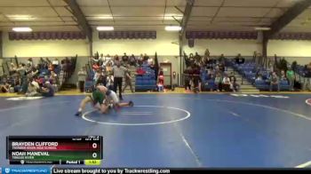 164 lbs Round 2 - Noah Maneval, Tongue River vs Brayden Clifford, Thunder Basin High School