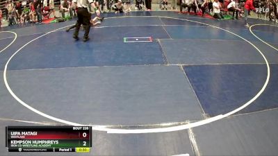 86 lbs Quarterfinal - Uipa Matagi, WESTLAKE vs Kempson Humphreys, Iron Co Wrestling Academy