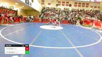 144 lbs Quarterfinal - Garrett Ayotte, Greater Lowell vs Dan Greaney, Leominster