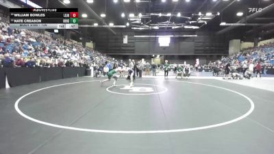 126 lbs Cons. Round 1 - William Bowles, Lenexa - St. James Academy HS vs Nate Creason, DeSoto HS