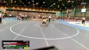 157 lbs Champ. Round 1 - Joseph Belendez, Nevada Union vs Brennen Benedict, Pahrump Valley