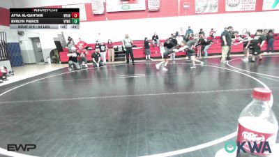 54 lbs Rr Rnd 5 - Ayva Al-Qahtani, Wyandotte Youth Wrestling vs Evelyn Pierce, Verdigris Youth Wrestling