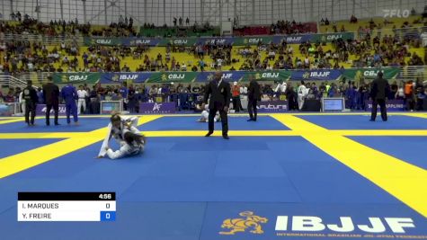 ISABELA MARQUES vs YANE FREIRE 2023 Brasileiro Jiu-Jitsu IBJJF