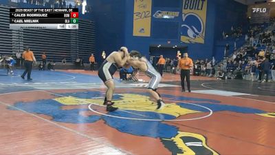 285 lbs Quarterfinal - Cael Mielnik, Blair Academy vs Caleb Rodriguez, Bishop McCort