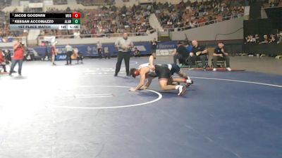 159-D4 1st Place Match - Jacob Goodwin, Morenci High School vs Keegan Accomazzo, American Leadership Academy - West Foothills