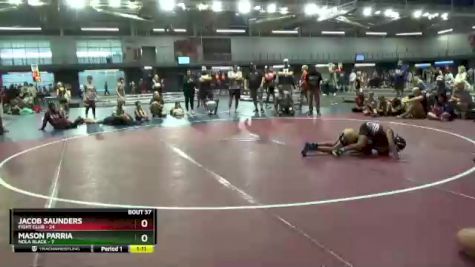 75 lbs Placement Matches (16 Team) - Mason Parria, NOLA Black vs Jacob Saunders, Fight Club