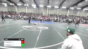 54 lbs Quarterfinal - Brax Peterson, Athlos Wrestling vs Adam Medeles, Adam City WC