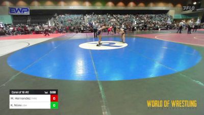 98 lbs Consi Of 16 #2 - Mia Hernandez, THRESHOLD WRESTLING CLUB vs Kellan Niimi, USA Gold