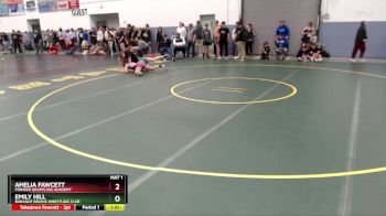 155 lbs Round 1 - Amelia Fawcett, Pioneer Grappling Academy vs Emily Hill, Baranof Bruins Wrestling Club