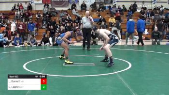 138 lbs 7th Place - Levi Burnett, Vista Del Lago vs Donte Lopez, Gilroy