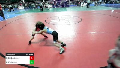 45 lbs Semifinal - Christian DaQuisto, Central Youth Wrestling vs Kade Kadel, Sparta