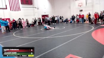 106 lbs Champ. Round 1 - Jackson Maier, Sabertooth Wrestling Club vs Kaden Thibodeau, GGB