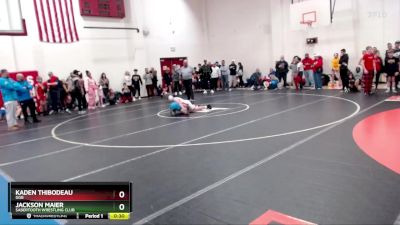 106 lbs Champ. Round 1 - Jackson Maier, Sabertooth Wrestling Club vs Kaden Thibodeau, GGB