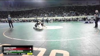 6A-138 lbs Cons. Round 1 - Kaden Hawkins-Hinson, Norman North vs Severn Torres, Broken Arrow Hs