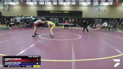 160 lbs Cons. Round 3 - Jorden Roberts, Iowa vs Maddox Nelson, SWIFT Wrestling Club