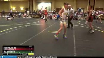 96 lbs Round 1 (4 Team) - Michael Hines, MO Outlaws Black vs Eli Shadwick, The Untouchables Black
