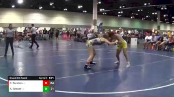 140 lbs Round 3 (6 Team) - Chloe Sanders, Iowa Minion Nation vs Aileana Brewer, SD Heat