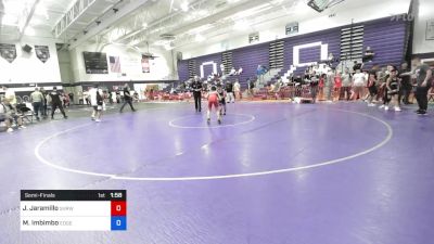 86 lbs Semifinal - Jeremiah Jaramillo, Steel Valley Renegades vs Matthew Imbimbo, Edge Wrestling