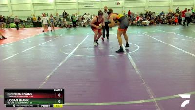 190 lbs Round 3 (8 Team) - Brencyn Evans, Team Shutt Dynasty vs Logan Shank, U2 Upstate Uprising