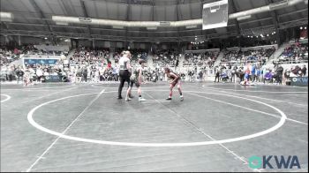 64 lbs Consi Of 16 #1 - Zayley Martinez, Tuttle Wrestling vs Beckett Morgan, Hilldale Youth Wrestling Club