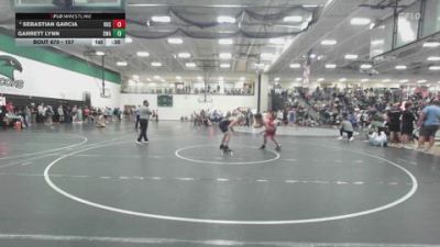 157 lbs Cons. Round 4 - Garrett Lynn, Shelton Wrestling Academy vs Sebastian Garcia, Rogers High School