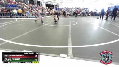 130 lbs Cons. Round 1 - Ethan Jennings, Mill Valley vs Massimo DiMartino, Paola