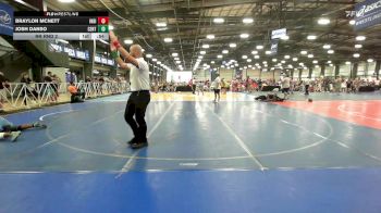 182 lbs Rr Rnd 2 - Braylon Mcnett, Indiana Outlaws Gray vs Josh Danso, CentralMD Blue