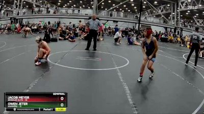 92 lbs Semis (4 Team) - Jacob Meyer, Brawler Elite vs Owen Jeter, Hammers