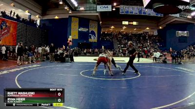 150 lbs Cons. Round 6 - Ryan Meier, Blair Academy vs Rhett Washleski, Hunterdon Central Reg