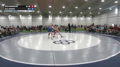 120 lbs Zoe Zondervan, Michigan Red vs Ella Brown, North Dakota Gold