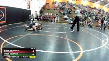 113 lbs Round 2 - Gavin Galbraith, Fredericktown vs Tyler Coleman, Hillsdale
