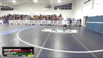 138 lbs Champ. Round 2 - Johnny Olmos, San Luis Obispo vs Leonardo Mendoza, Santa Maria